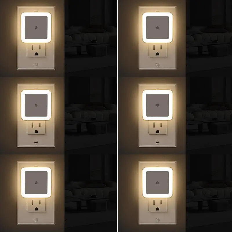 Night Light, Night Lights Plug into Wall 6-Pack, Plug in Nightlight, Dusk to Dawn Nightlight Led Night Lights for Bedroom,Bathroom, Hallway Warm White Home Lightingspringstatements