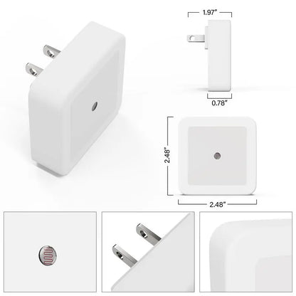 Night Light, Night Lights Plug into Wall 6-Pack, Plug in Nightlight, Dusk to Dawn Nightlight Led Night Lights for Bedroom,Bathroom, Hallway Warm White Home Lightingspringstatements