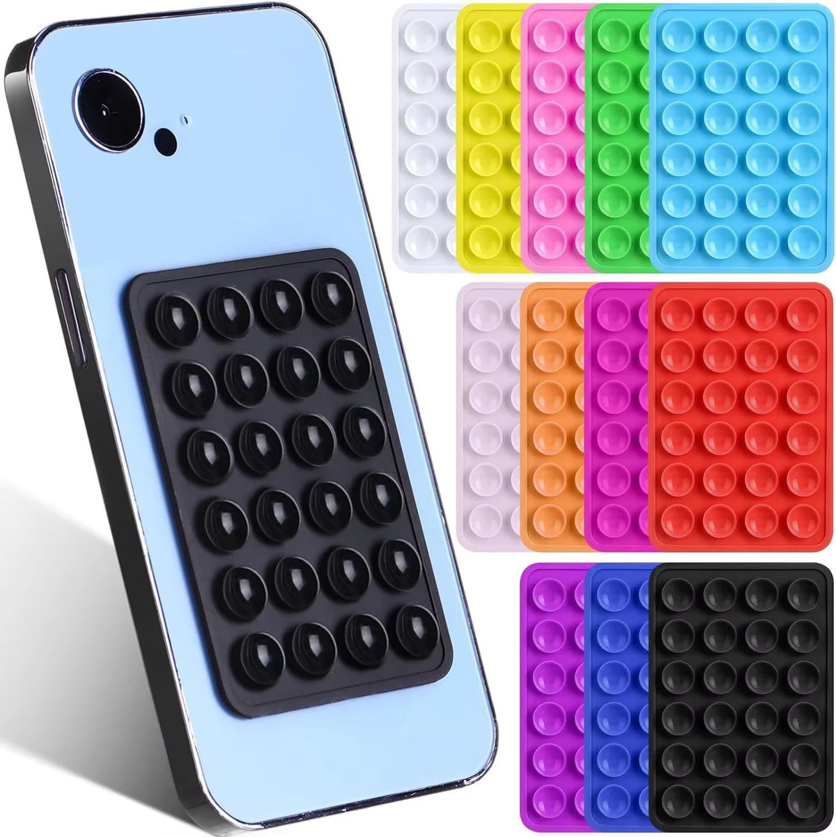 Phone Stands anti Slip Silicone Suction Cup Holder Multifunctional Backed Adhesive Phone Fixing Suction Cup Stand