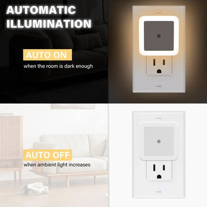 Night Light, Night Lights Plug into Wall 6-Pack, Plug in Nightlight, Dusk to Dawn Nightlight Led Night Lights for Bedroom,Bathroom, Hallway Warm White Home Lightingspringstatements