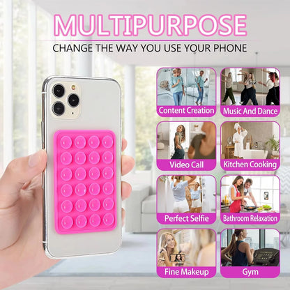 Phone Stands anti Slip Silicone Suction Cup Holder Multifunctional Backed Adhesive Phone Fixing Suction Cup Stand